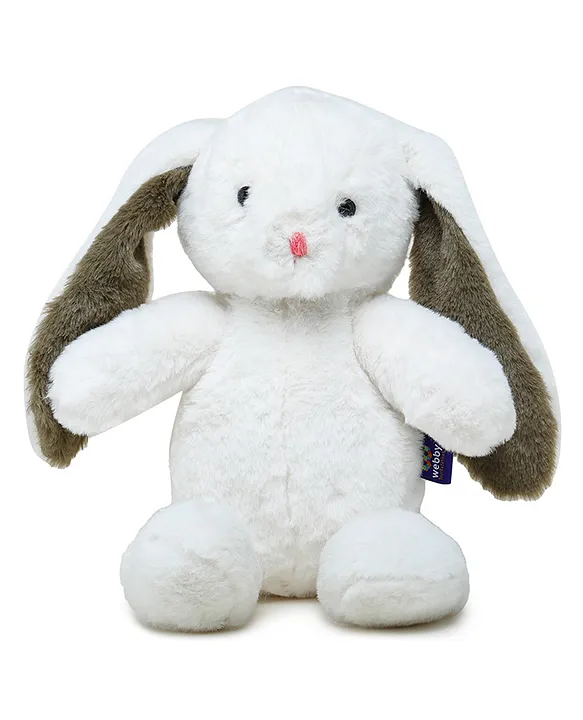 Plush Bunny Soft Toy White Height 35 cm