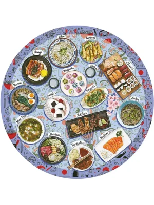 Noozles Japanese Food Wooden Jigsaw Puzzle 70 Pieces