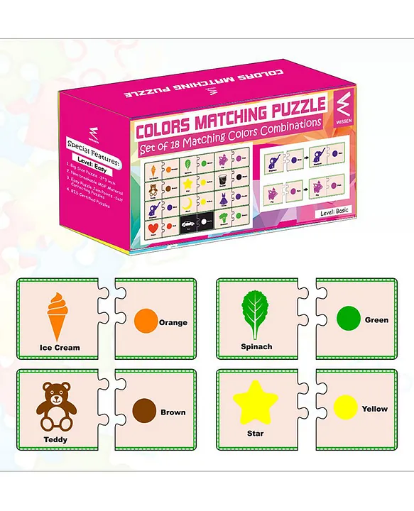 Wissen Colour Matching Puzzle Basic Level Multicolour 24 Pieces
