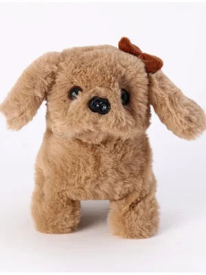 Aarohi Musical Dog Soft Toy Brown Height 15 cm
