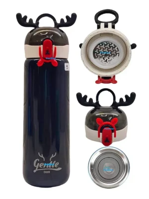 Stainless Steel Vacuum Insulated Water Bottle Black 440 ML