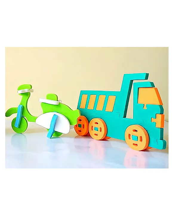 3D Create Own Transport City 6 Pieces