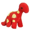 Soft Toy Dinosaur Plush Stuffed Animal Red Length 33 cm