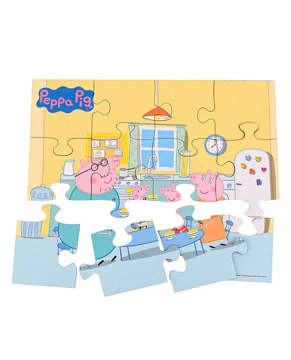 2 in 1 Jigsaw Puzzle Multicolour 12 Pieces