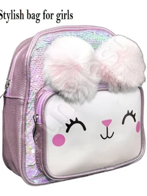 FunBlast Cartoon Theme Sequin Bag Rose Pink