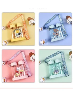 2 in 1 Drink & Mist Water Bottle AntiLeak SpillProof Bottle BPAFree for Kids & Adults 640 ML Color May Vary