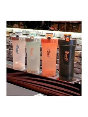 Anti Leak Spill Proof Sports Shaker Sipper Bottle with Blender Ball 700 ml (Color May Vary)