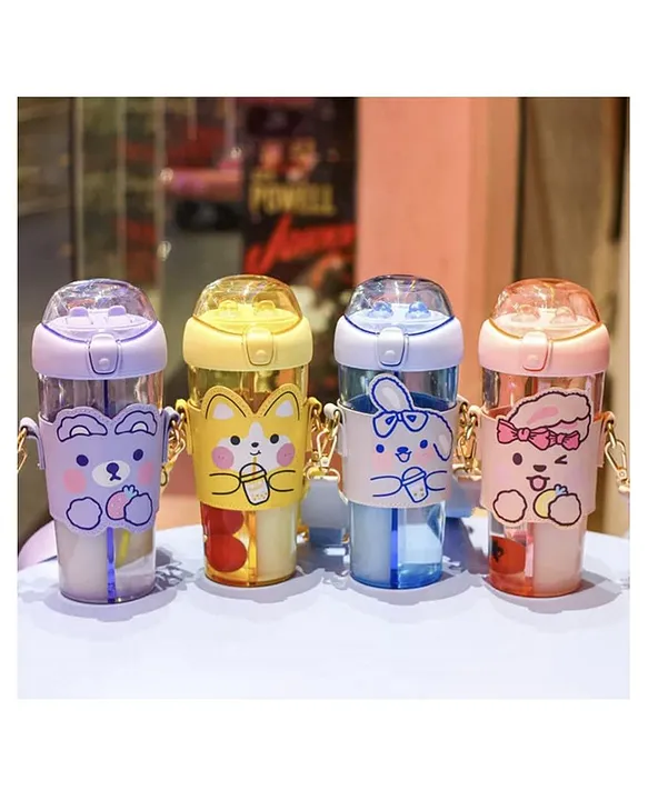 2 Compartment Sipper Bottle 530 ml (Color May Vary)
