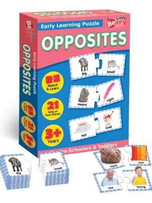 Opposite Match and Learn Jigsaw Puzzle Game Multicolor 42 Pieces