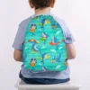Baby of Mine Cool Shark Print Waterproof Drawstring Multipurpose Bag Blue Height 16 Inches