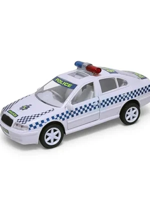 Centy Australian Police Hot Pursuit Pull Back Toy Car White