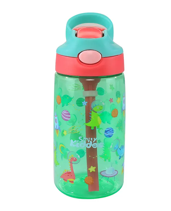 Smily kiddos sipper Bottle Dino Theme Green 450 ml