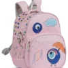 VISMIINTREND Vismiintrend Evil Eye Cartoon Print School Bag Pink 12 Inches