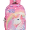 VISMIINTREND Vismiintrend Unicorn School Bag Backpack for Kids Boys and Girls Pink Height 15.7 Inches
