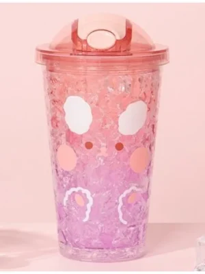 Yamama Double Wall Heavy Sipper Water Bottle Bpa Free Drinking Bottle Pink 450 ml