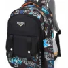 FunBlast Multipurpose School Bag With Pencil Pouch Black 16 Inches
