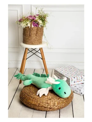 Super Soft Fabric Denny The Mighty Dragon Toy Green Length 66 cm