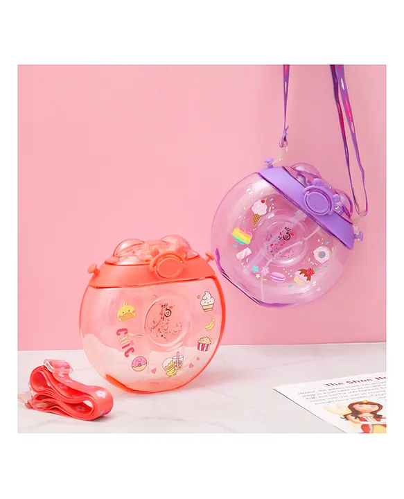 Chic Printed Water Bottle 500ml Orange