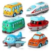 ADKD Die Cast Pull Back Action Metal Car Set Pack of 6 Multicolour