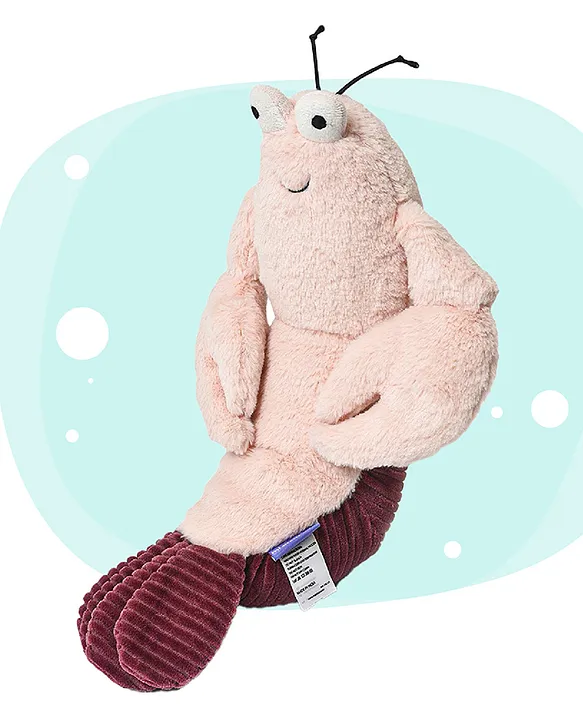 Lobster Soft Plush Toy Peach Length 40.6 Cm