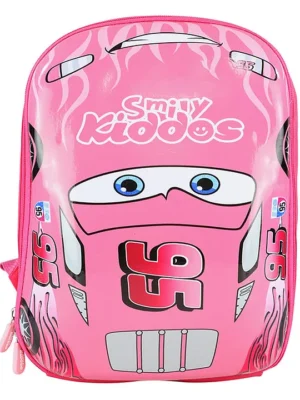 Smily Kiddos Eva Car Backpack Pink Height 13 Inches