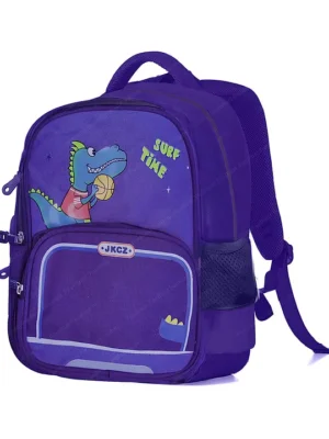 FunBlast Dinosaur Themed School Bag for Kids Blue Height 14.5 cm
