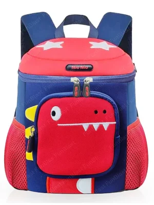 FunBlast Cartoon Themed Backpack For Kids Blue & Red 12.9 Inch