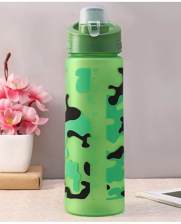 Water Bottle Green Camouflage print 700 ml