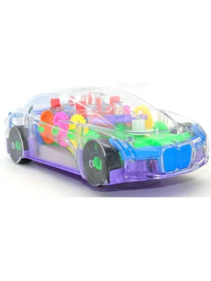 SANJARY sanjary 360 Degrees Rotating Transparent Concept Racing Car With Music & 3D Flashing Lights Multicolor
