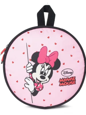 Novex NOVEX Disney Original Minnie Mouse Round Backpack Bag with Adjustable Strap Pink