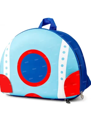 Fiddlerz Cute 3D Design Bag for Pre school & Nursery Kids Waterproof Mini Backpack for Kids Blue 10 Inches