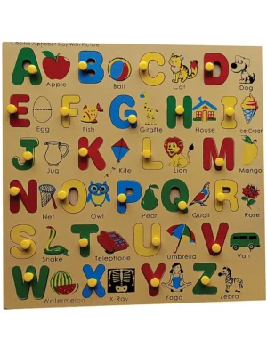 Kids Logic Capital Alphabet Tray With Picture Multicolor