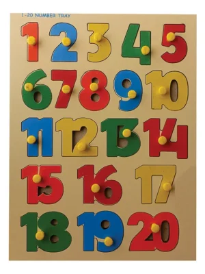 120 Number Shape Tray Multicolor