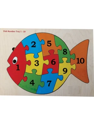 Number Tray 110 Fish Multicolor