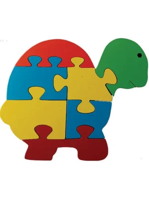 Take Apart Baby Puzzle Large Tortoise Multicolor