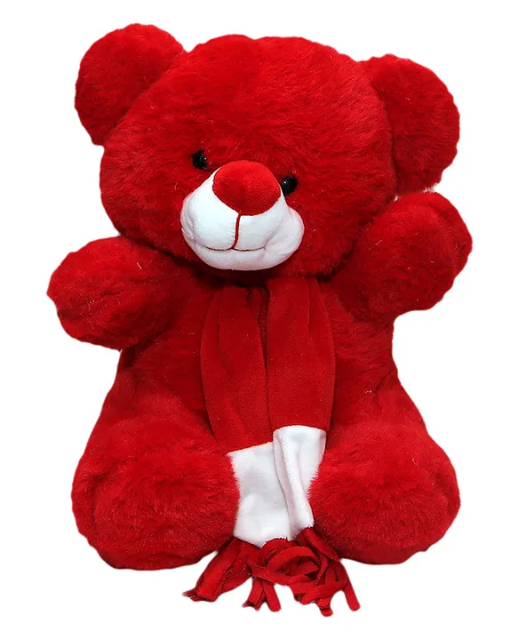 Kids Wonders Muffler Teddy Red Height 50 cm