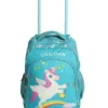 Novex Unicorn Kids Trolley Backpack with 2 Wheel Turquoise 16 Inch