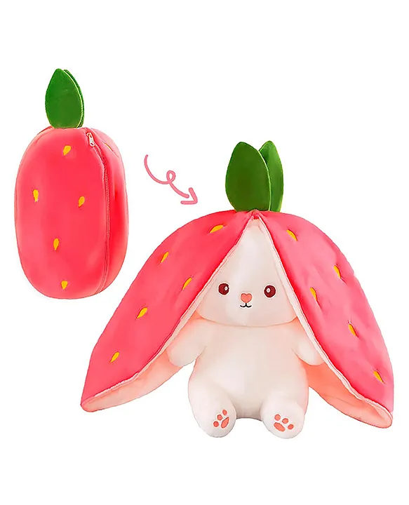 Rabbit in Strawberry Soft Toy