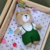 Crochet Bear Boy Soft Toys Green