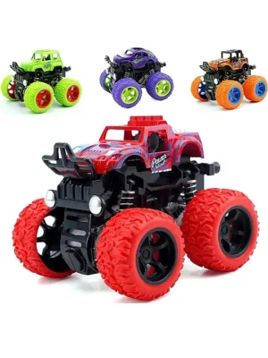 ADKD Mini Unbreakable Friction Powered Monster Car Pack of 1 Color May Vary