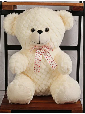 Dukiekooky Cute & Adorable Cute Teddy Bear Soft / Plush Toy For Kids Height 35 Cm