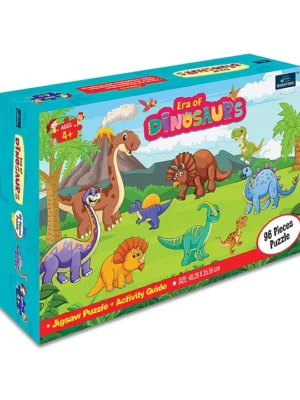 Bookford Era Of Dinosaur Jigsaw Puzzle 96 Pieces