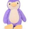 Plushy Cart Cute Penguin Soft Toy Purple Height 30 cm