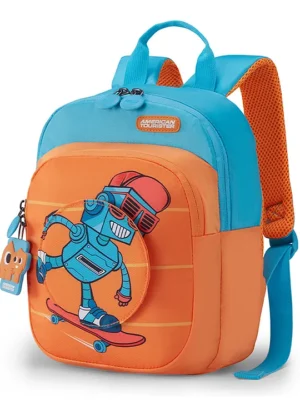 American Tourister Yoodle 3.0 Backpack Orange and Blue (Age 18 Months to 3 Years) 11.4 Inches