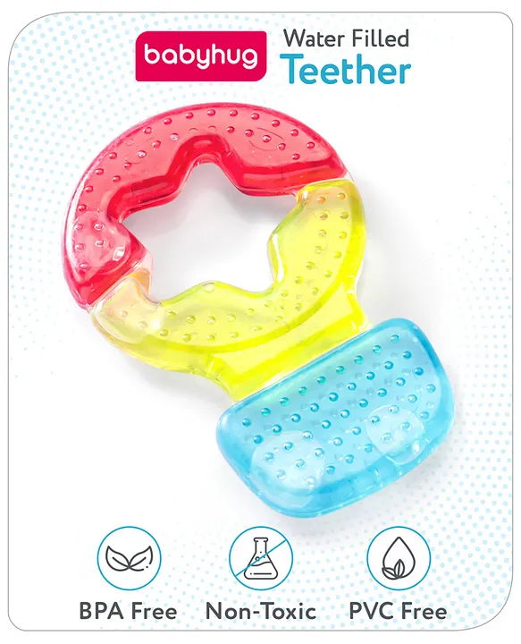 Balloon Shaped Water Filled Teether Red and YellowBPA Free Teething ToySoothing Gums100% Food Grade Easy to CleanEasy to GraspPVC Free