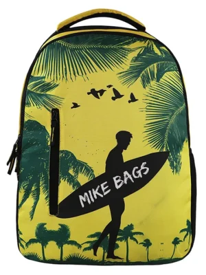 MIKE BAGS Mike Aston Backpack Yellow height 18 Inches
