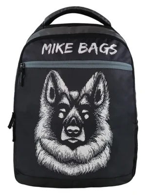 MIKE BAGS Mike Mellow Backpack Black Height 18 Inches
