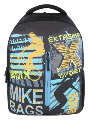 MIKE BAGS Mike Quadra Backpack Black Height 17 Inches