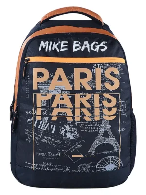 MIKE BAGS Mike Exquisite Backpack Black Height 18 Inches