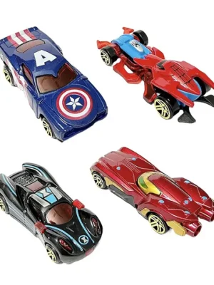 ARCADE TOYS Marvel Super Hero Car Toy Set for Kids(Set 0f 4) Colour may vary